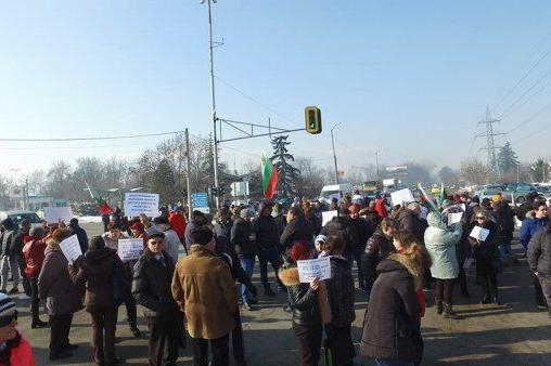 Протест на жители на "Горубляне"