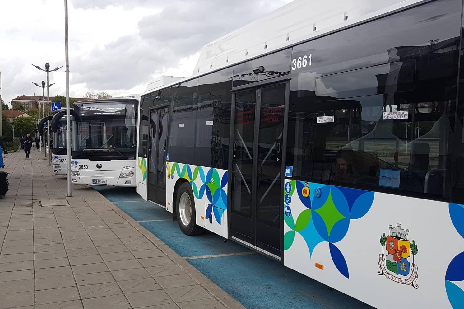 Нови 22 автобуса на газ тръгват по 4 линии на градския транспорт