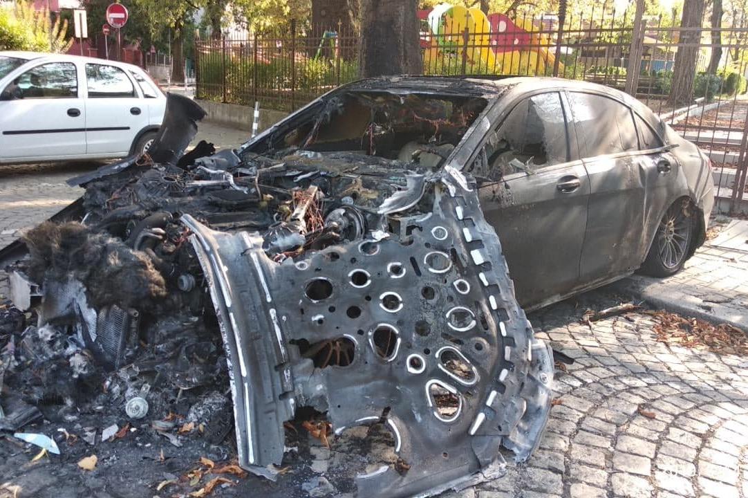 Взривена кола до църквата Преображение Господне в Лозенец