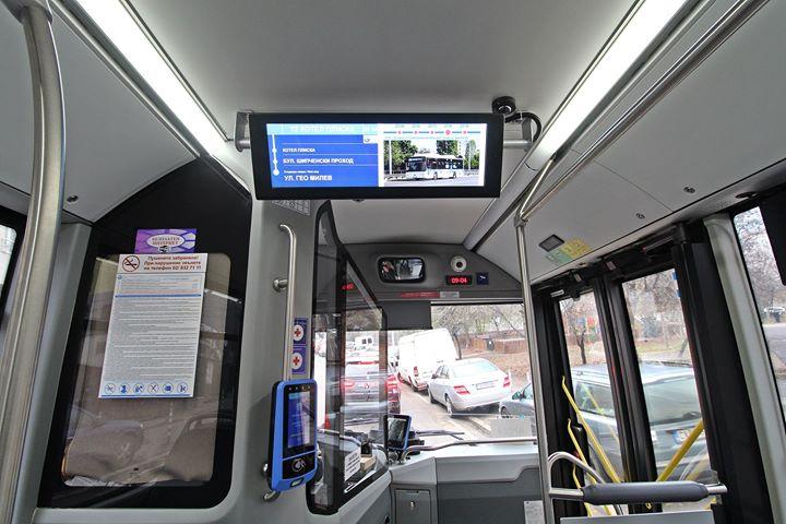 Информационна система за пътници в автобус 72