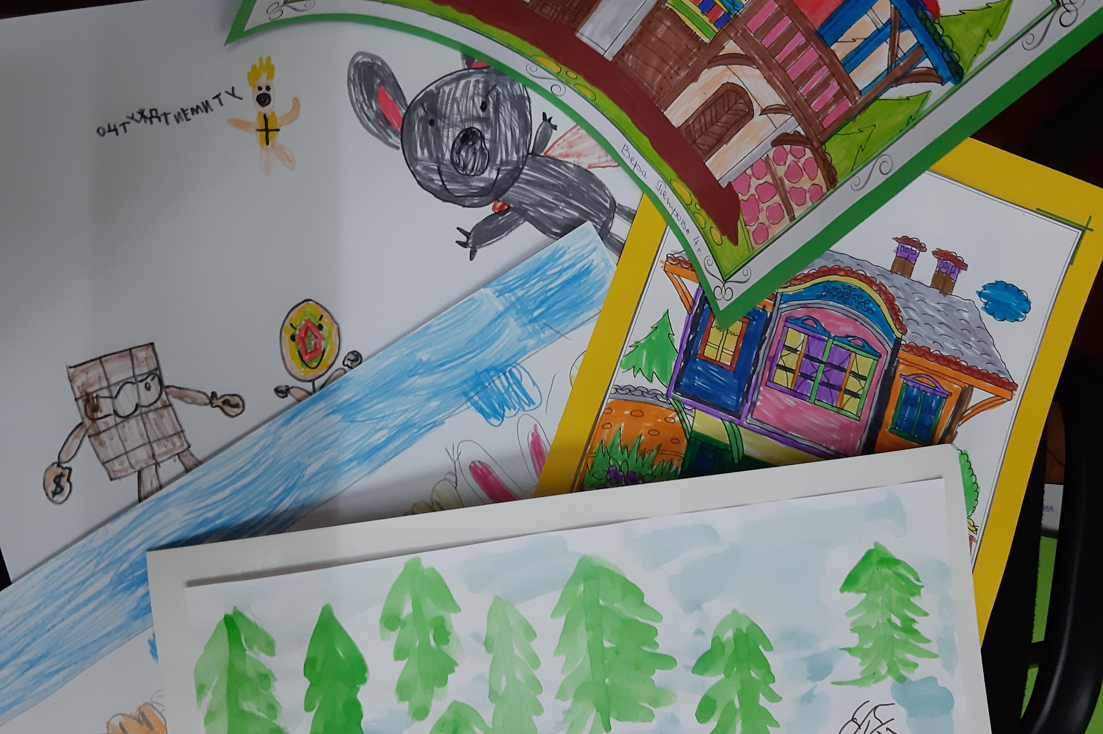 Деца дариха с рисунки кмета на район "Триадица"