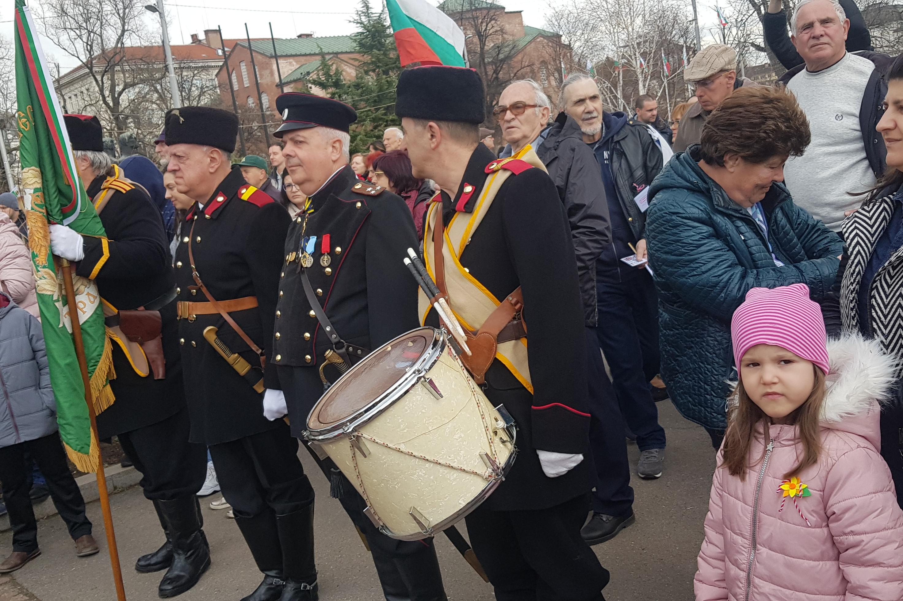Честване на 3-ти март пред Паметника на Българския опълченец