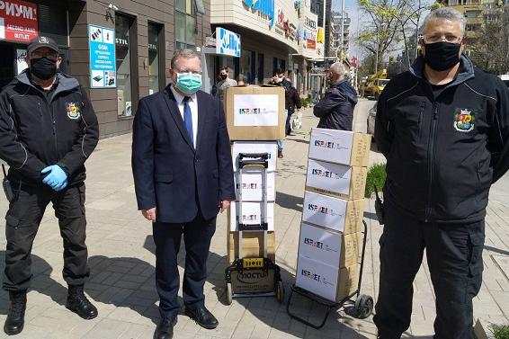 Посолството на Израел в София дари предпазни маски и ръкавици