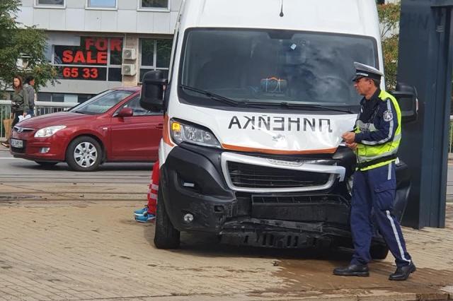 Катастрофа с линейка в центъра на София