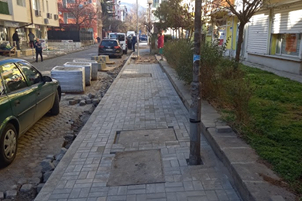 Стартира ремонтирането на тротоарите в "Лозенец"