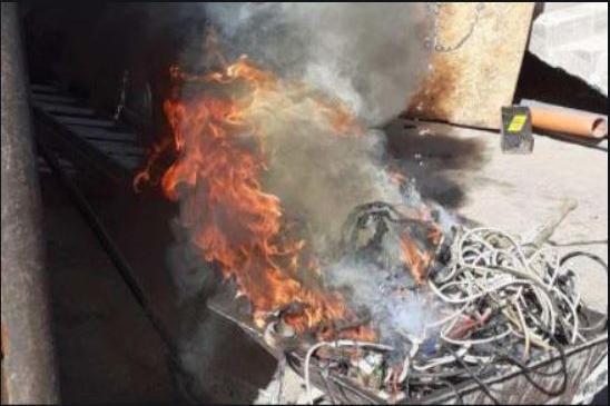 Санкционираха две лица за горене на отпадъци на открито в „Надежда“