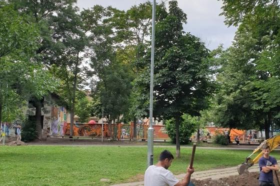 Започна основен ремонт на осветлението в парк "Свети Никола"