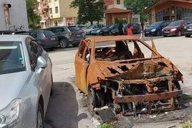 Обгорялата кола в "Илинден" е обект на престъпление