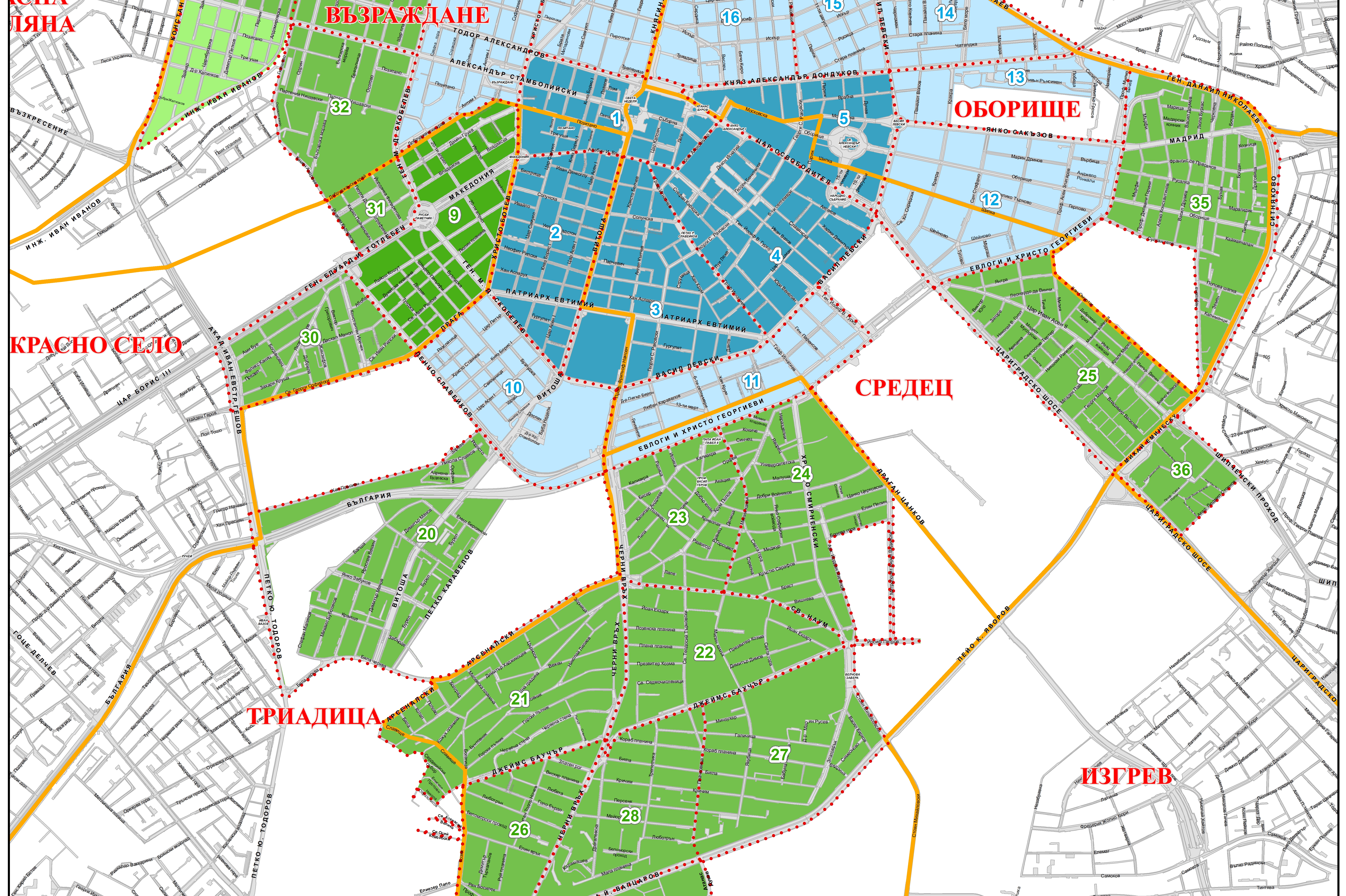 Предложение: Синята зона в София става почти довйно по-голяма