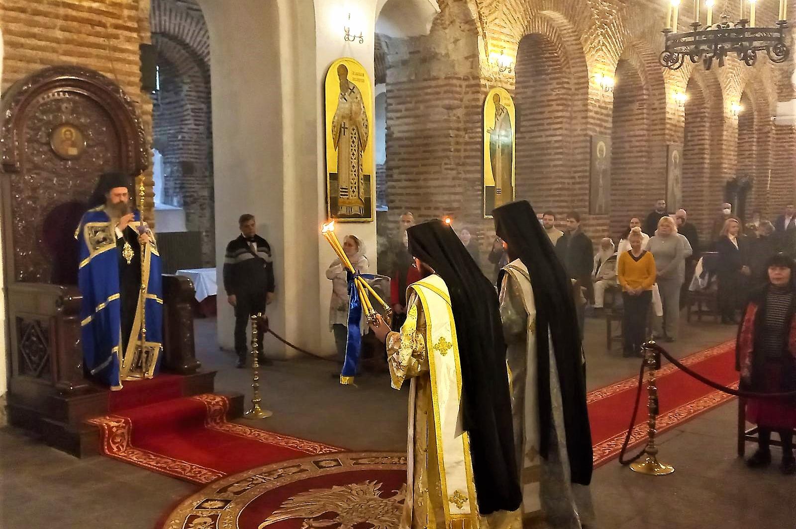 В столичния храм „Св. София“ беше отслужена празнична литургия за Благовеще