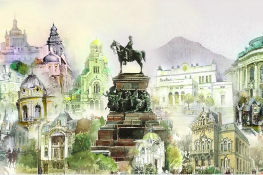 Архитектурното наследство на столицата оживява в картините на арх. Моллов