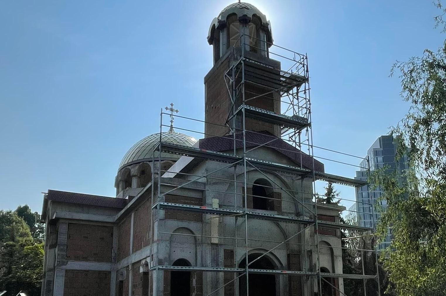 Започва изграждането на покрива на новия храм в район Изгрев