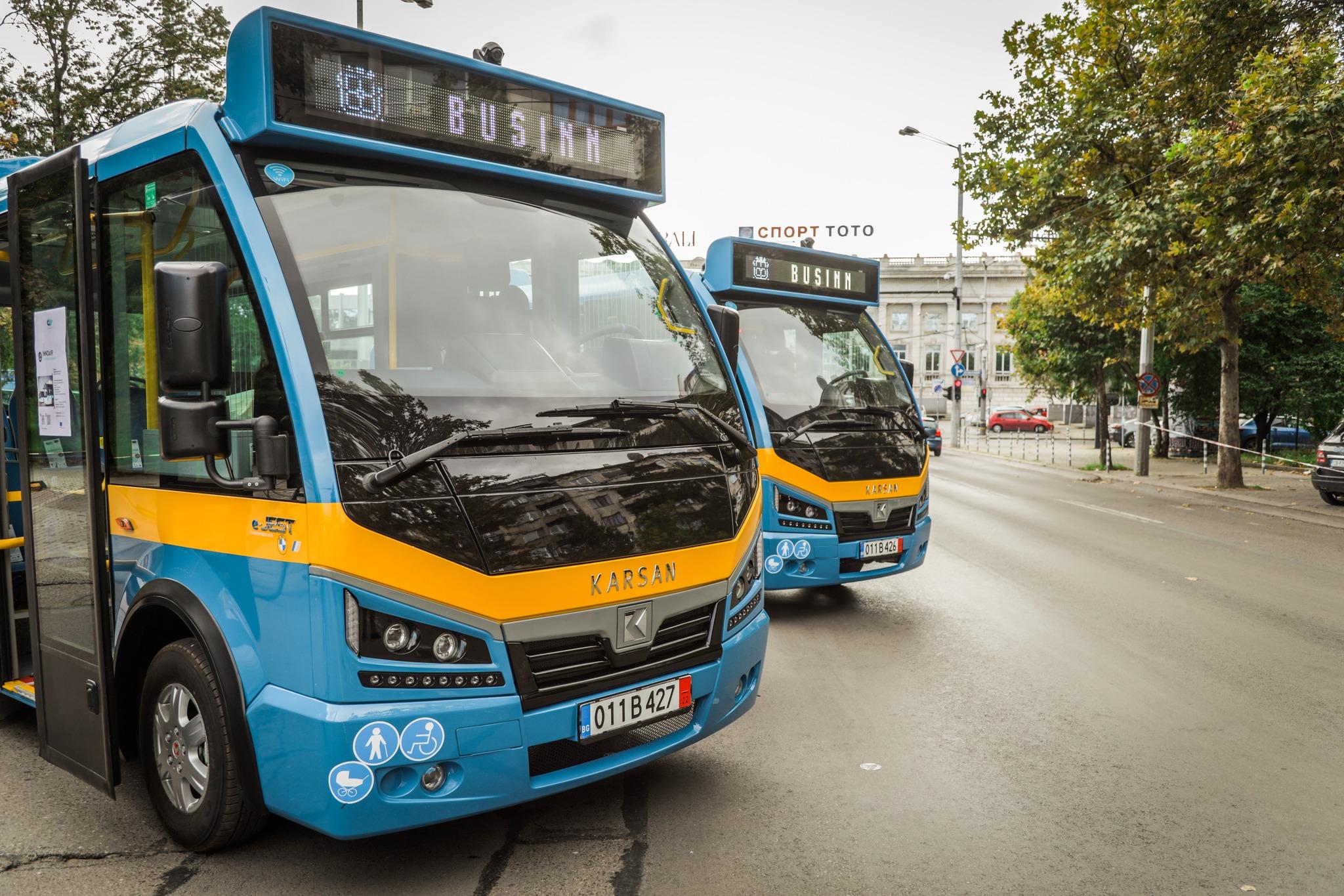 Първите електробусчета от градския транспорт в София вече са факт