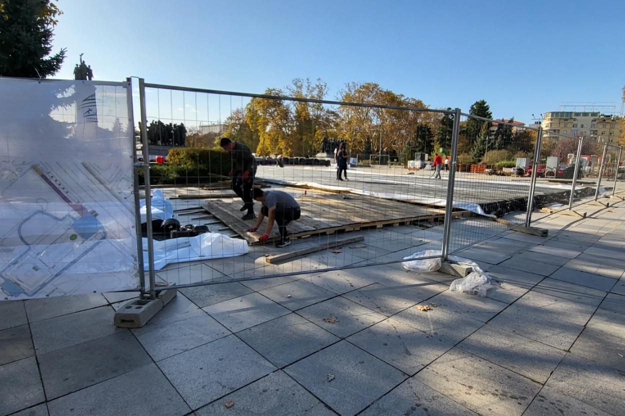 Изграждат „Ледения парк“ в Княжеската градина в София