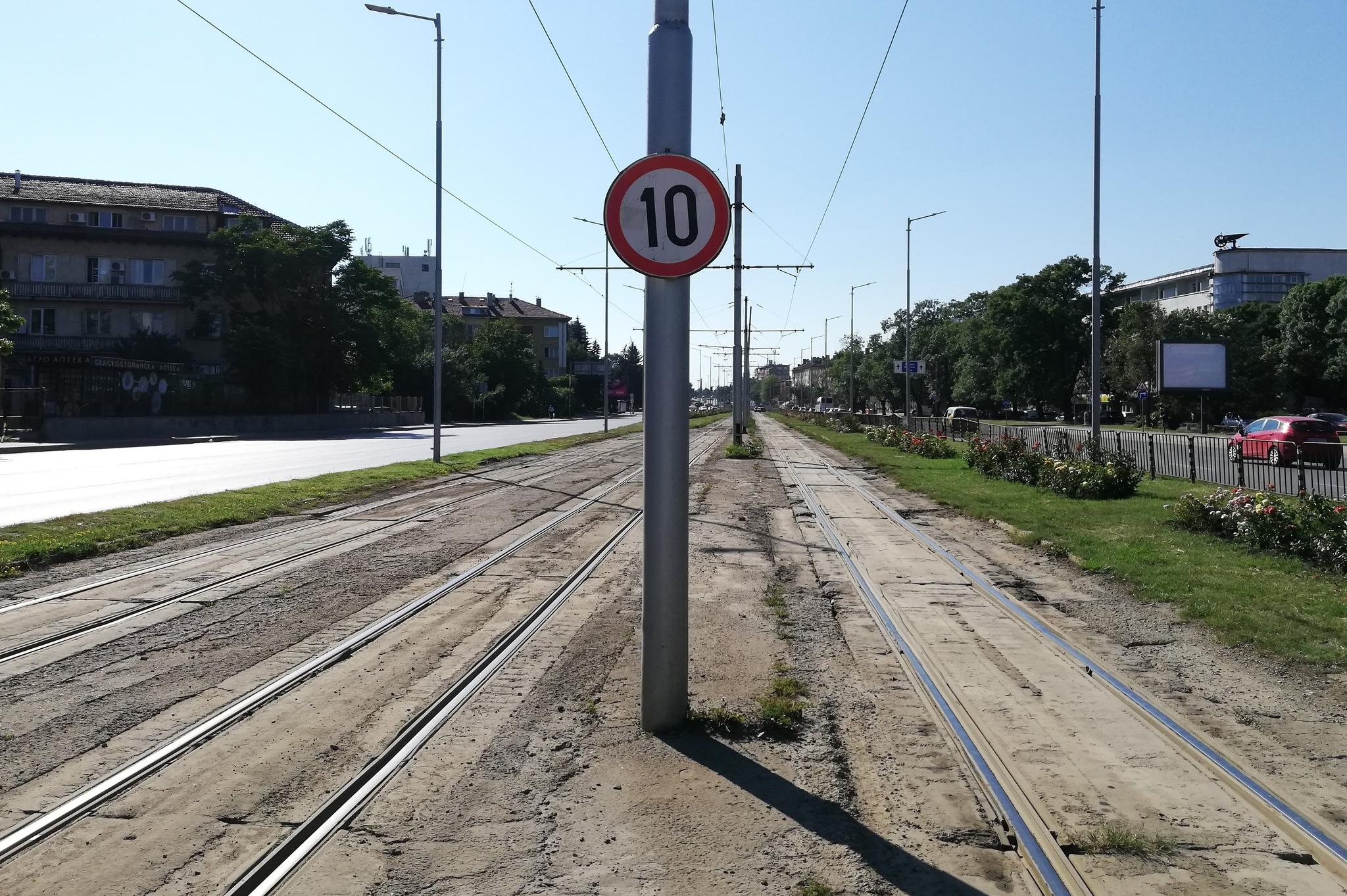 Трамвайно трасе пред Гарата в София ще бъде ремонтирано