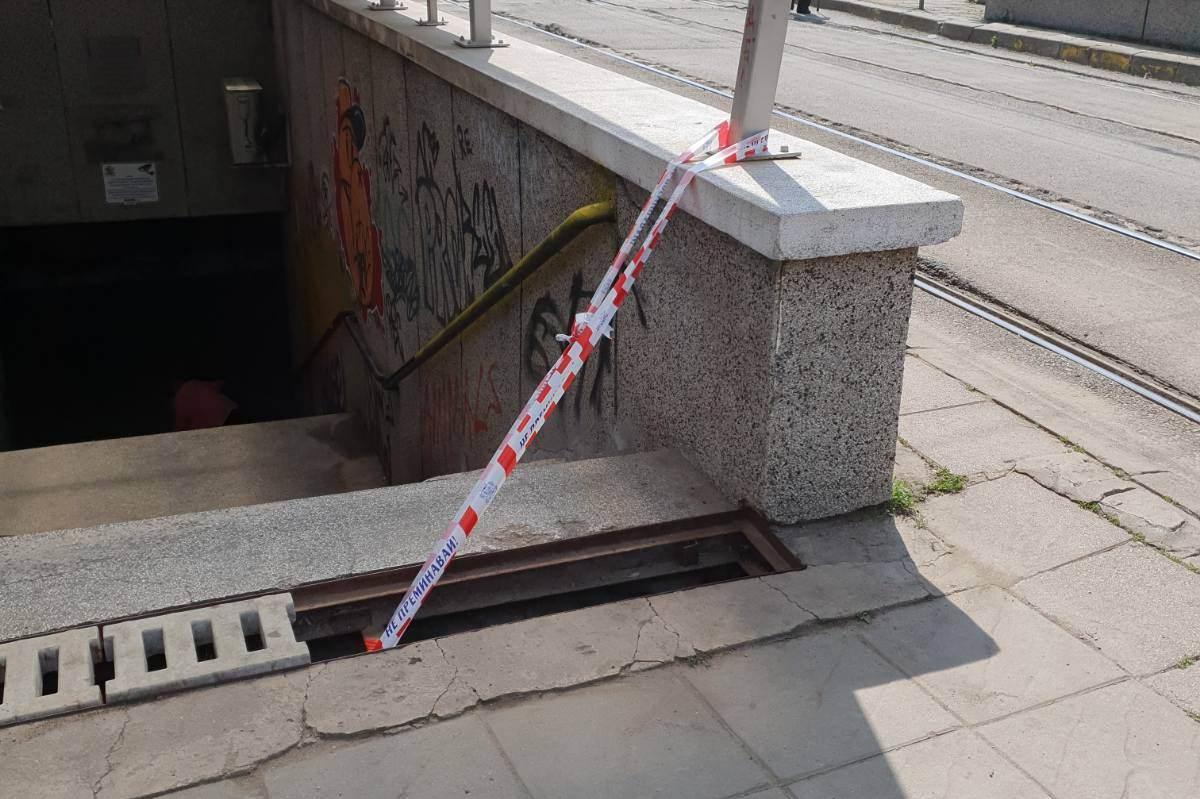 Откраднаха линейните отводнителни съоръжения в подлеза на бул. Ситняково
