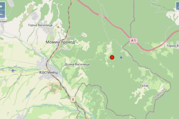 Земетресение 3 по Рихтер между Костенец и Момин проход