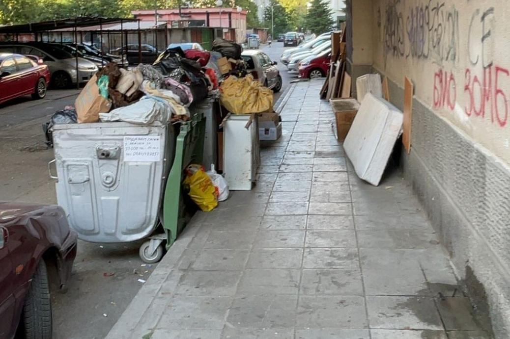 Санкция за столичанин заради оставени боклуци на тротоар в кв. Стрелбище