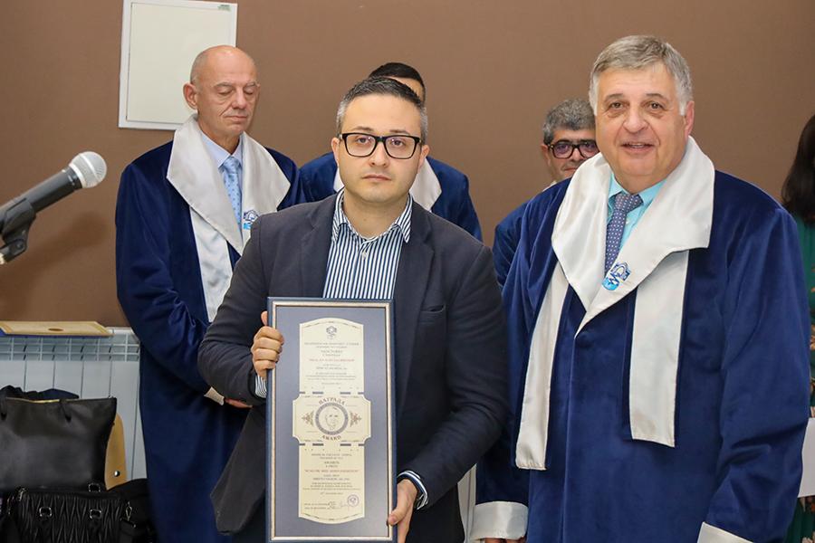 Д-р Христо Вълков от ИСУЛ е носител на Наградата за млад учен на МУ-София