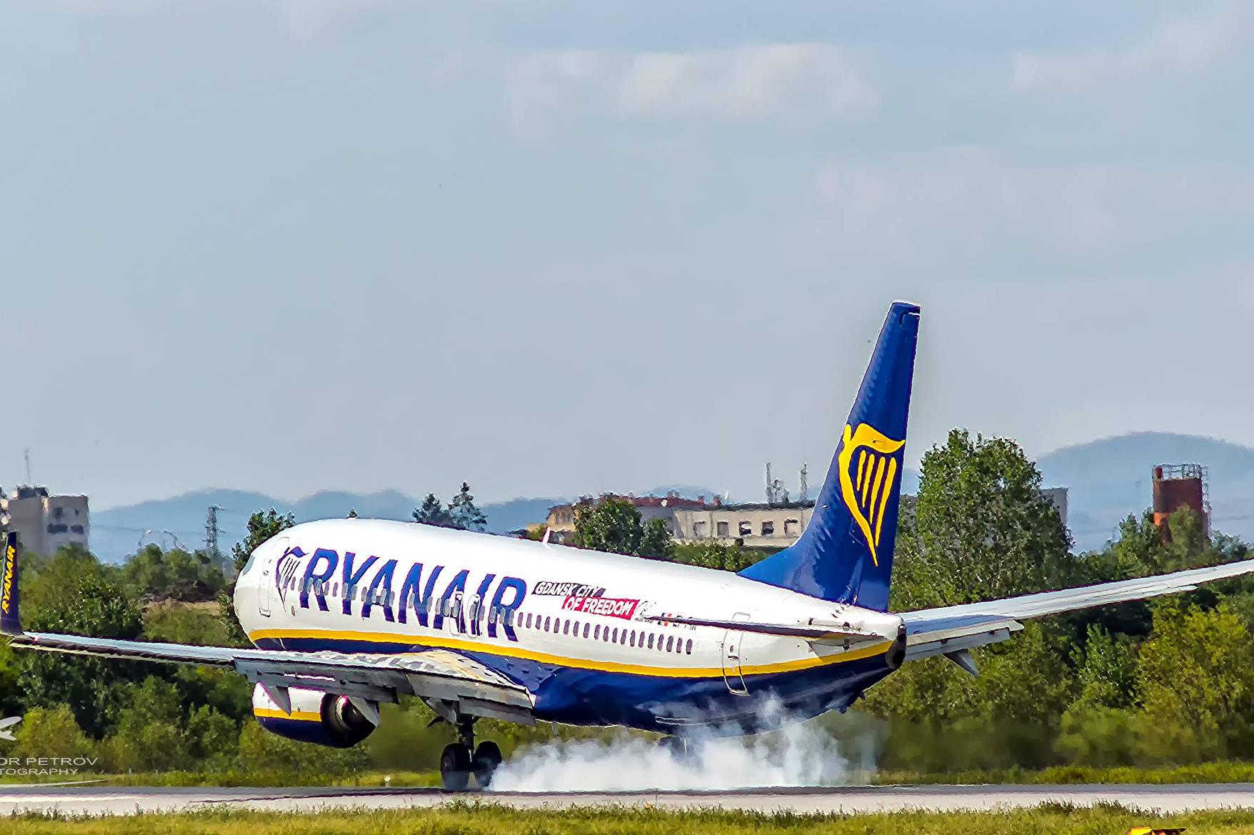 Ryanair ще има преки полети от София до Валенсия